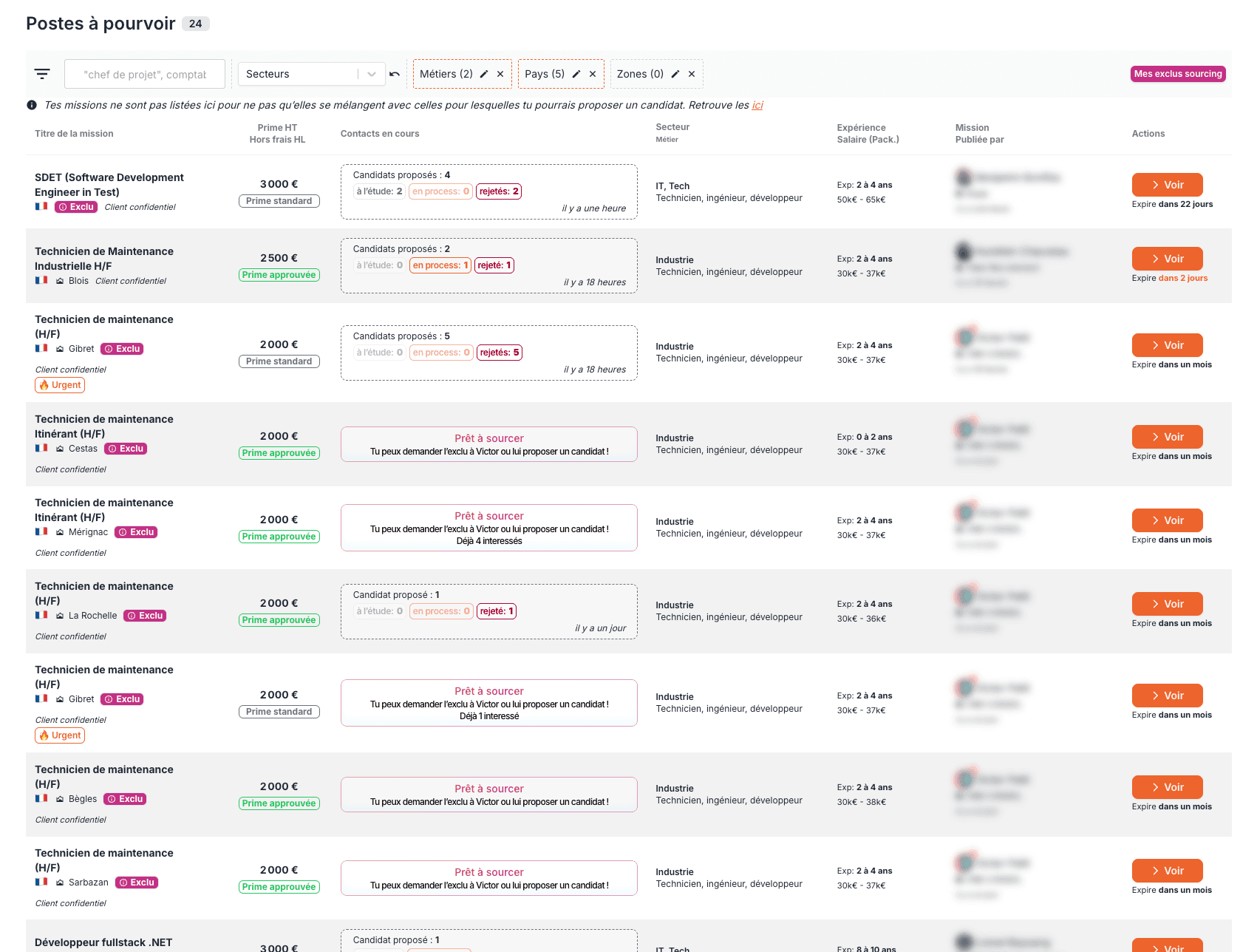 Sollicite un coup de main pour ton sourcing